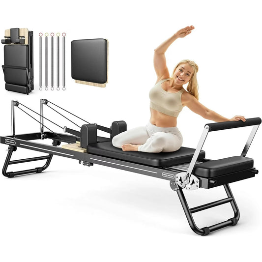 FED Fitness Foldable Pilates Reformer for Home Use Jump Board