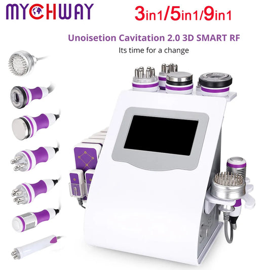 5/6/9 in 1 Cavitation Body S shape Machine Beauty Device Facial Massager Care Tool Skin Tighten Face -2