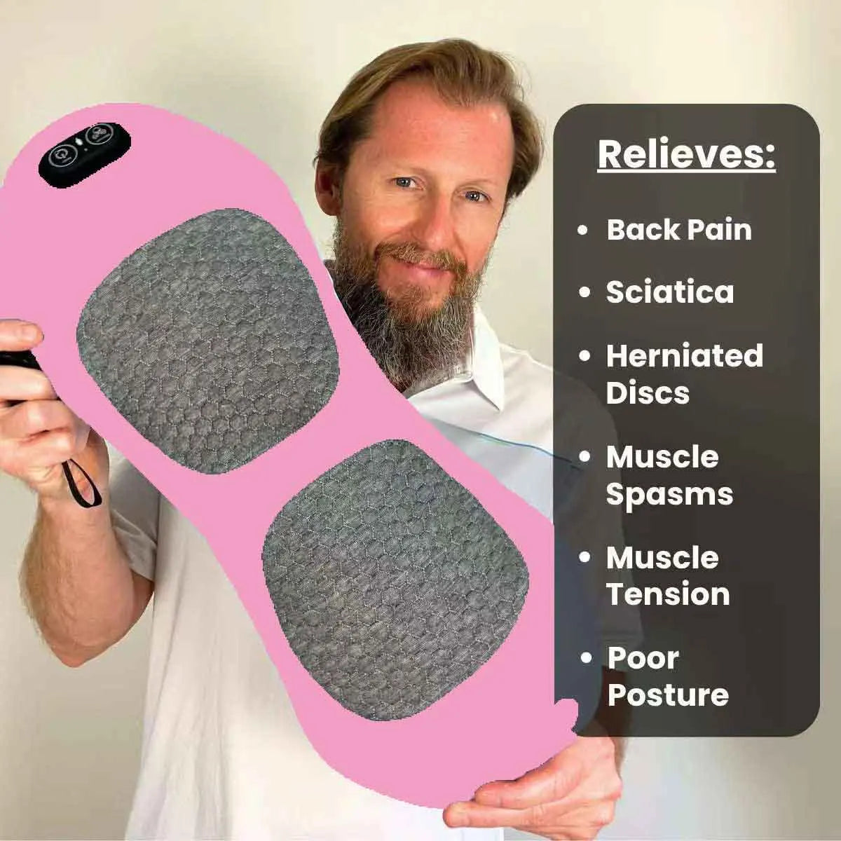 Emeka 3 in 1 Back Massager Waist Pillow Electric Massage