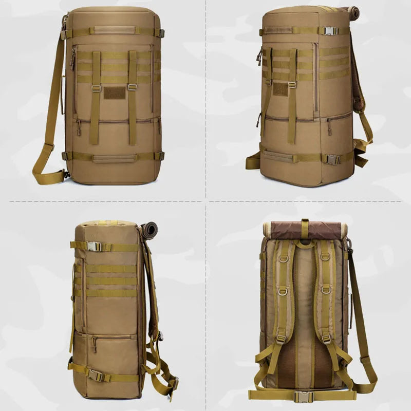 65L Tactical Backpack for Men Outdoor Travel and Hunting Gear