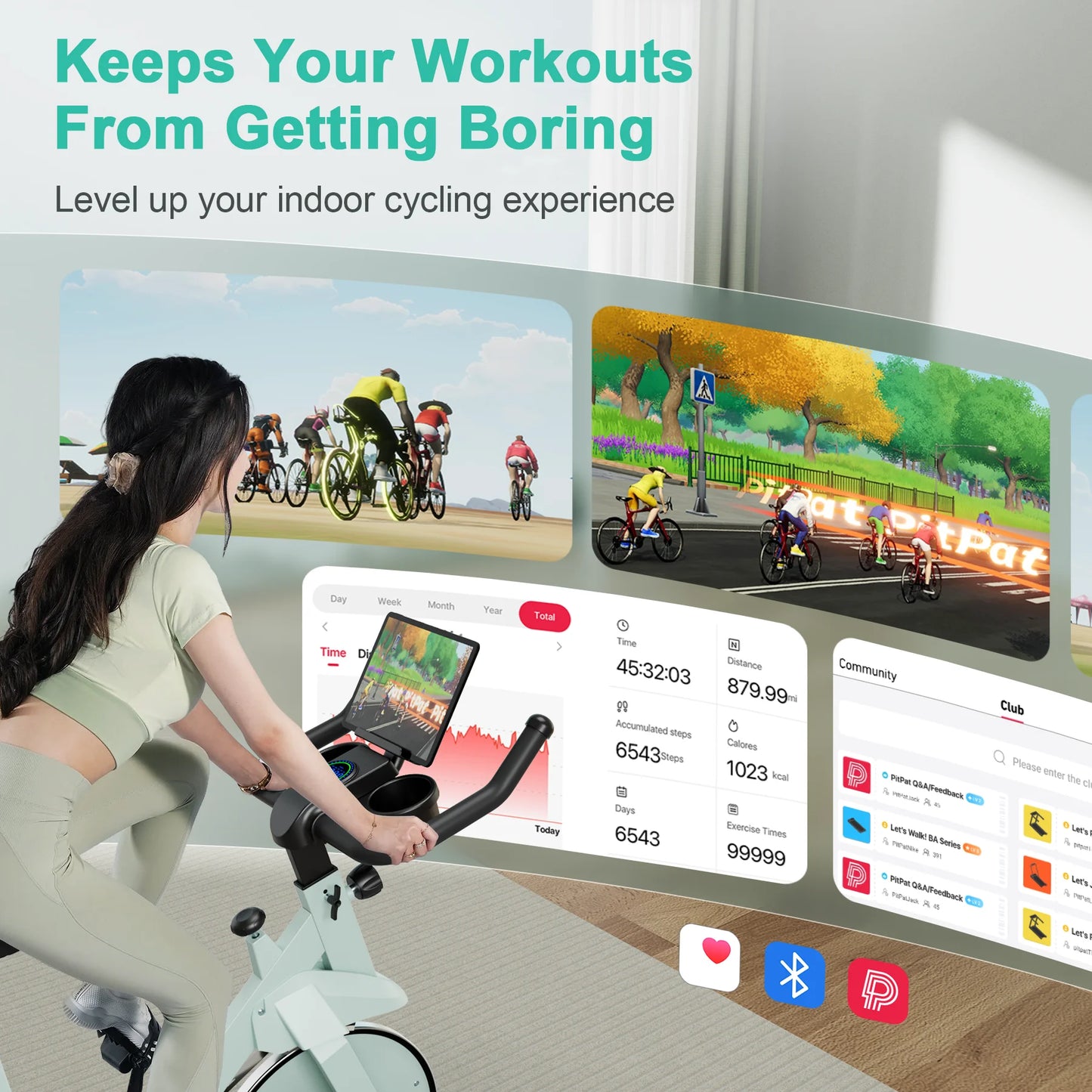 Superun 32 Level Magnetic Resistance Exercise Bike For Home Use