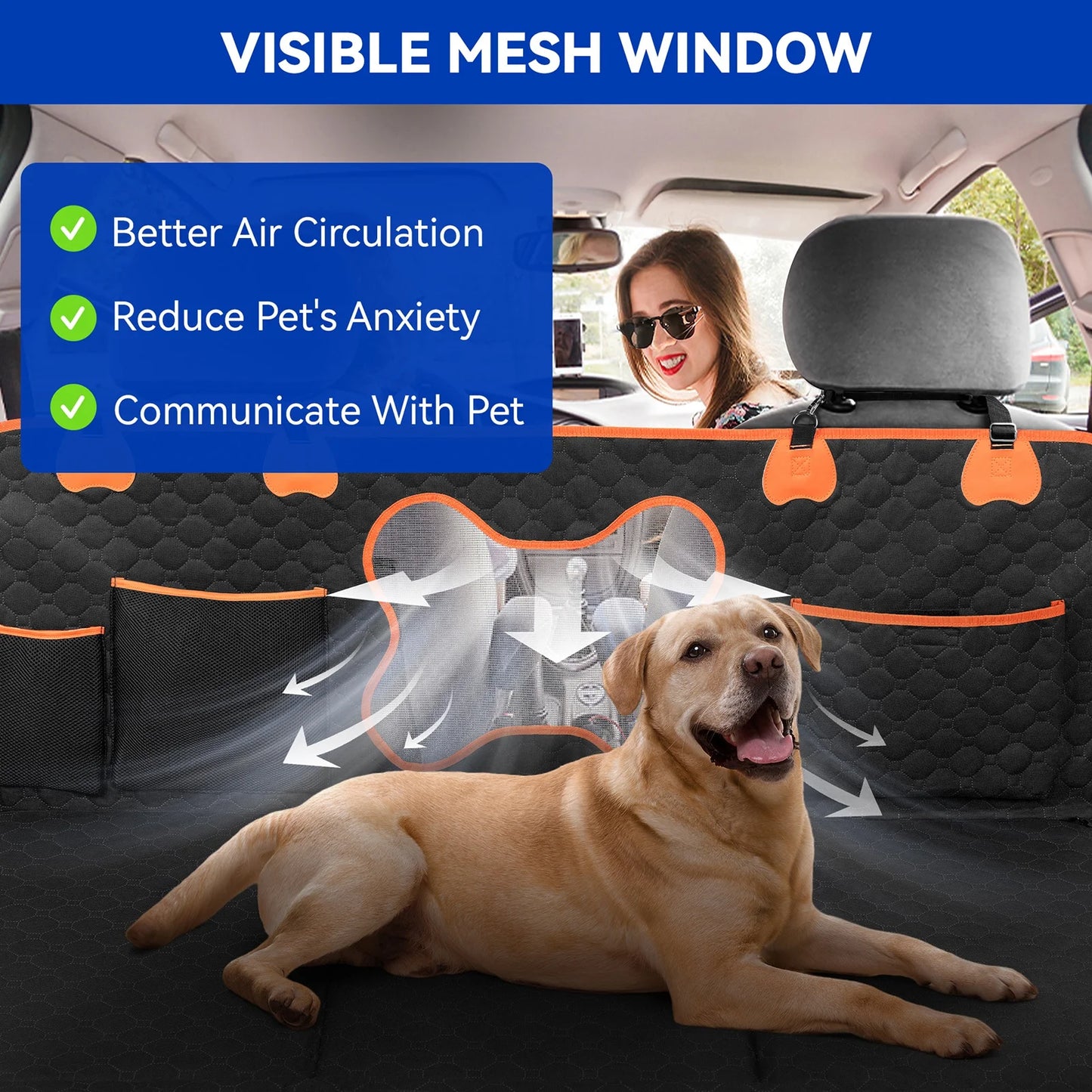 Wear Resistant Dog Car Seat Cover Portable Dog Carrier Outdoor Protective Cover Scratch Resistant Pet Car Pad