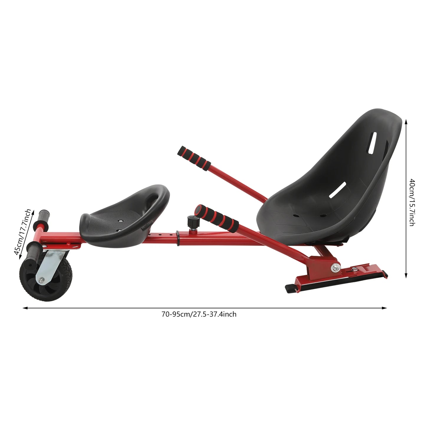 Adjustable Hoverboard Double Seat Attachment For Scooters