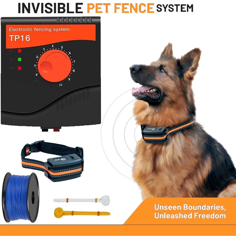 In-Ground Electric Dog Fence With Rechargeable Collar