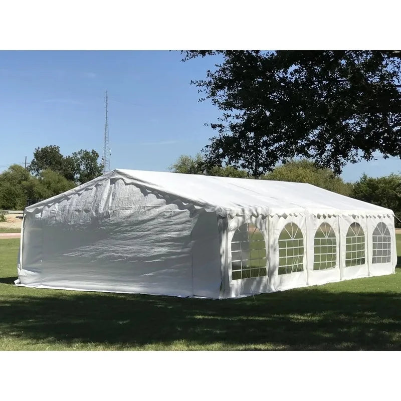 32x16 White PVC Tent for Weddings and Events Waterproof Gazebo