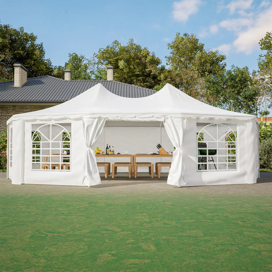 LZBEITEM Party Tent 29x21ft Canopy With Removable Sidewalls