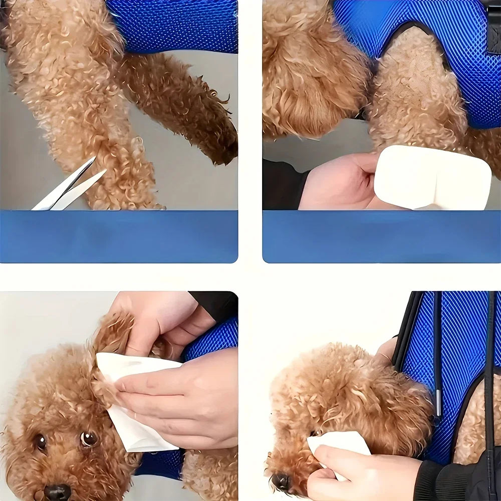 Pet Grooming Hammock Nail Clipper Restraint Bag For Cats