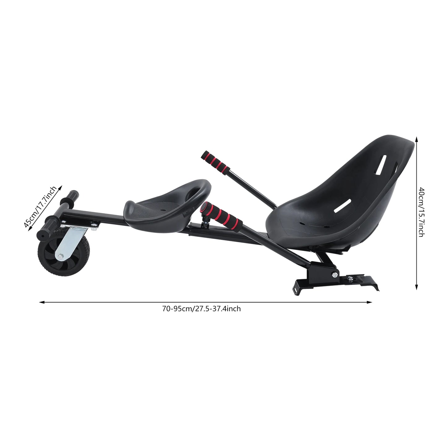 Adjustable Hoverboard Double Seat Attachment For Scooters