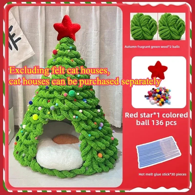 Guangdong DIY Christmas Cat Nest Kit For Handmade Cathouse
