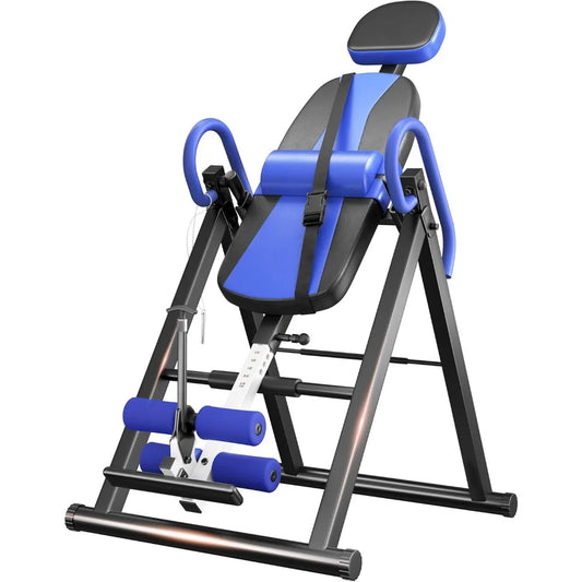 US Shipping Gravity Inversion Table for Back Pain Relief with Lumbar Support Easy to Assemble Back Stretcher Machine 300