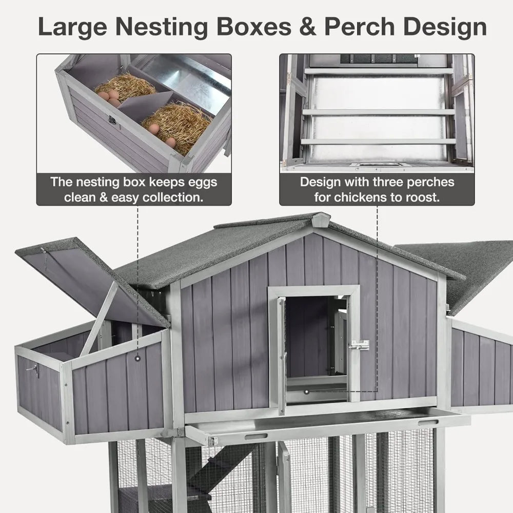 Large Chicken Coop Foldable Design For Easy Outdoor Setup