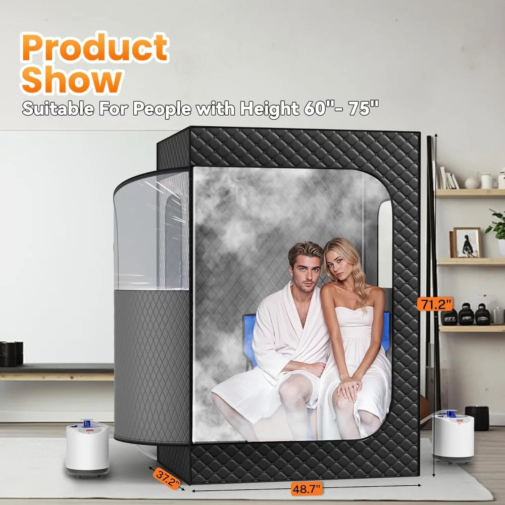 Portable Steam Sauna for Home Spa Two-Person