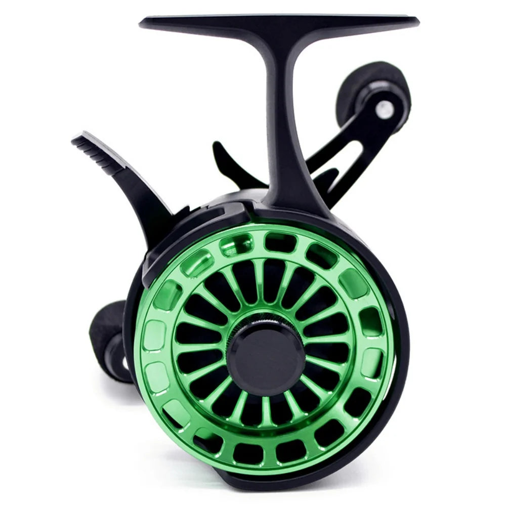 CAMEKOON Metal Ice Fishing Reel With Four Bearings Magnetic Drag