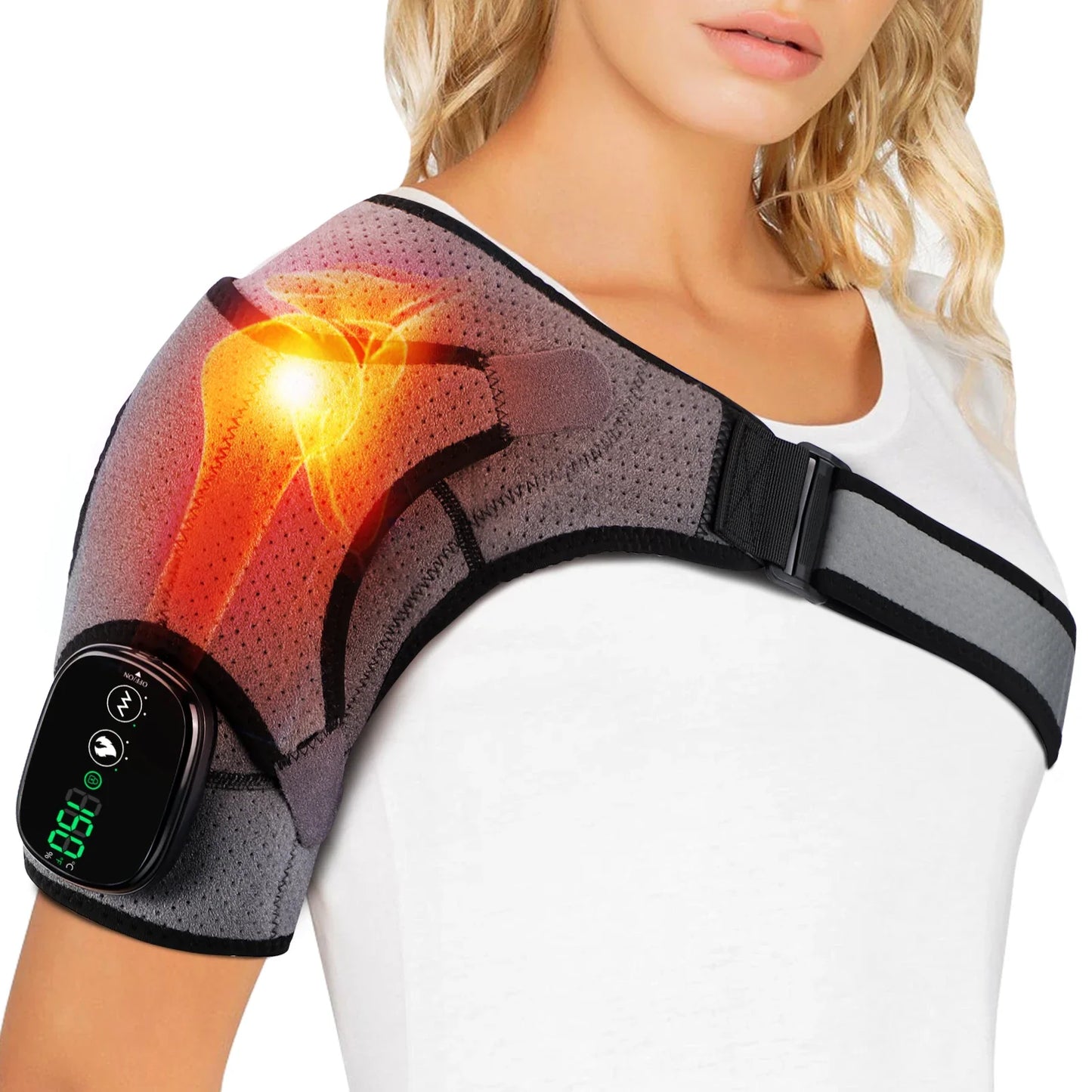 Hailicare Electric Heating Shoulder Massager Belt With Advanced Temperature Control