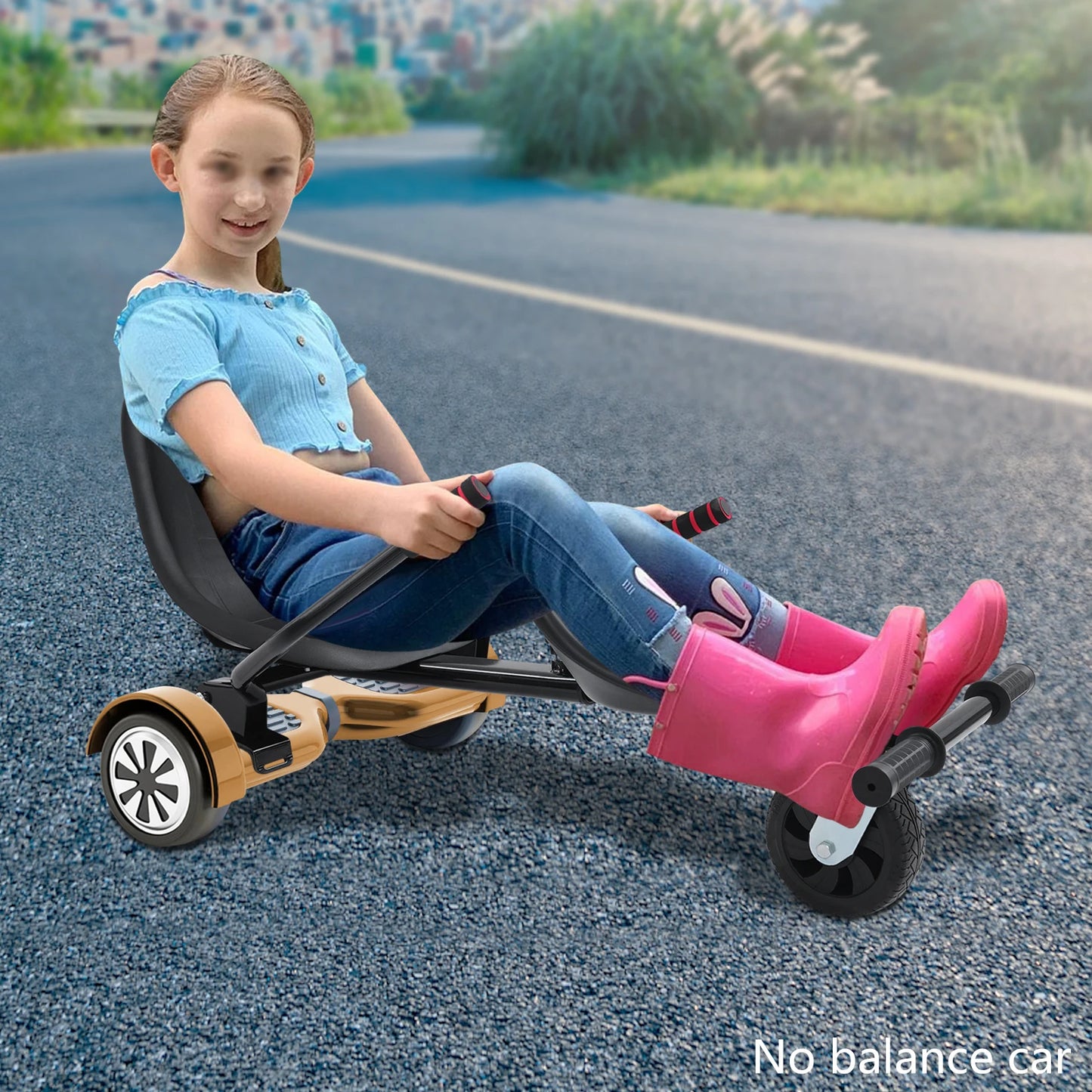 Adjustable Hoverboard Double Seat Attachment For Scooters