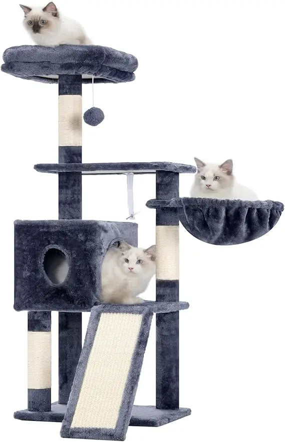 Hey Brother Cat Tree Multi Level 42 Inch Indoor Cat Tower