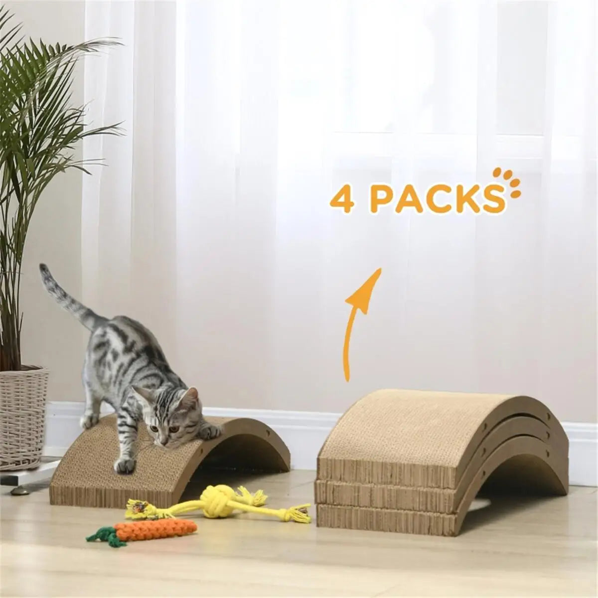 Eco Friendly Cat Scratching Board Durable Wood Pad Pro