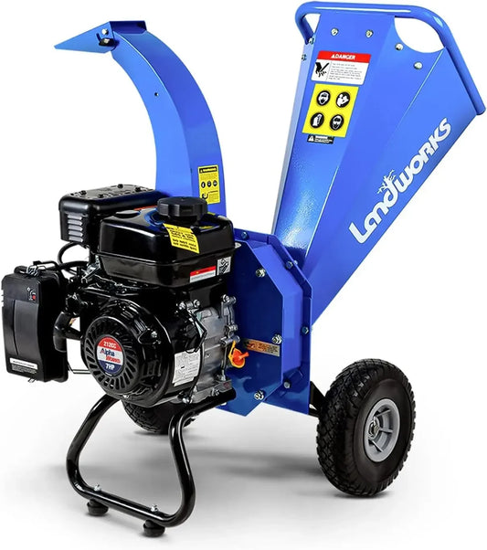 Mini Wood Chipper Shredder Mulcher 7HP Heavy Duty Garden Use