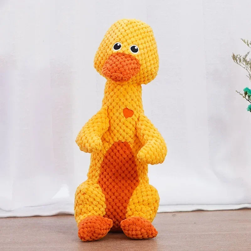 Squeaky Pet Toys for Medium Large Dogs Plush Puppy Chew Toys Animal Shape Accessories Lion Dinosaur