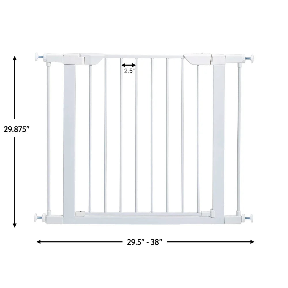 Walk Through Steel Pet Gate Pressure Mounted Dog Gate
