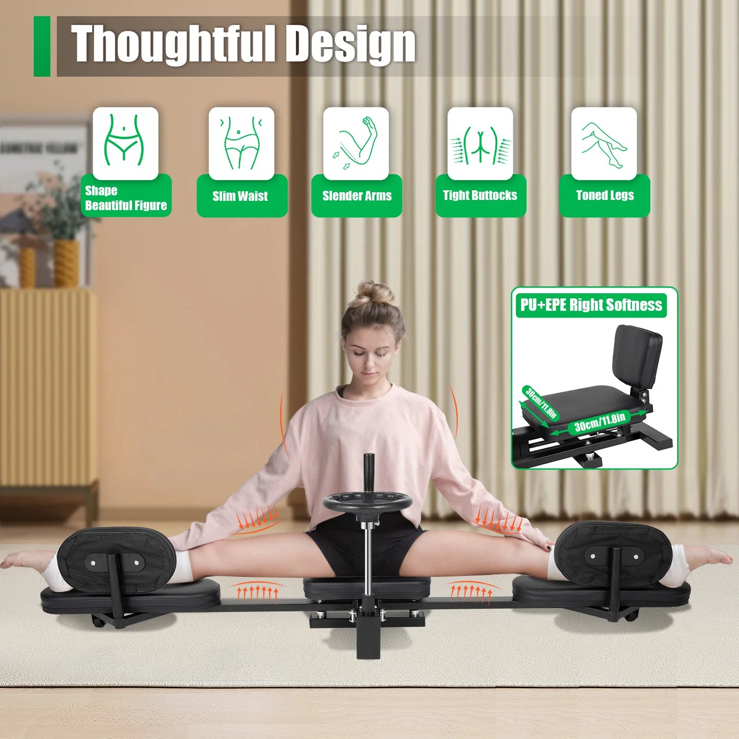 Three Bar Leg Stretcher For Gymnastics And Flexibility