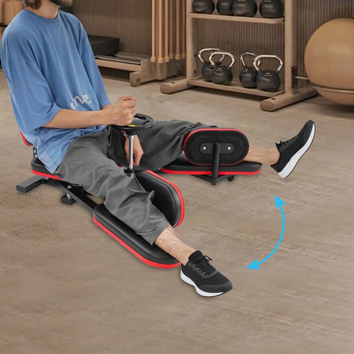 Leg Stretcher Machine With Heavy Duty Steel Frame Home Gym