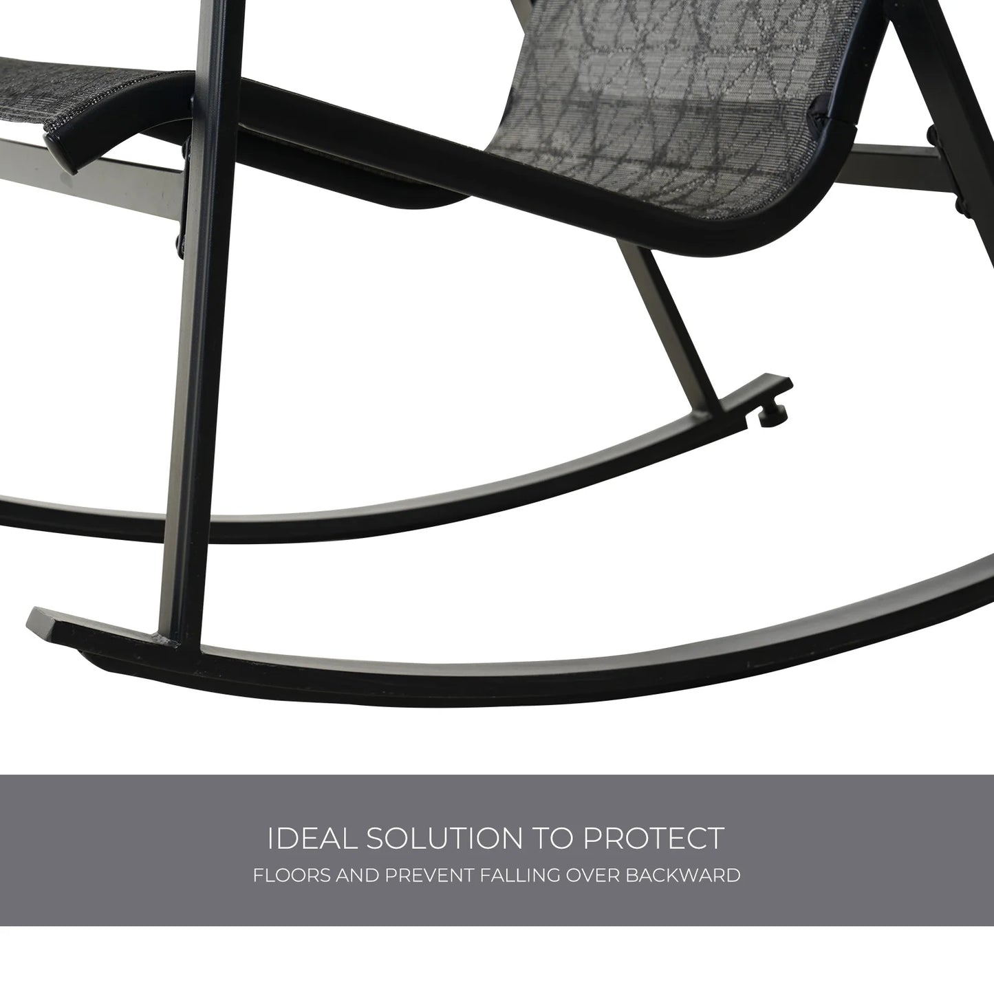 Grand Patio Mesh Sling Rocking Chair Outdoor Porch Garden
