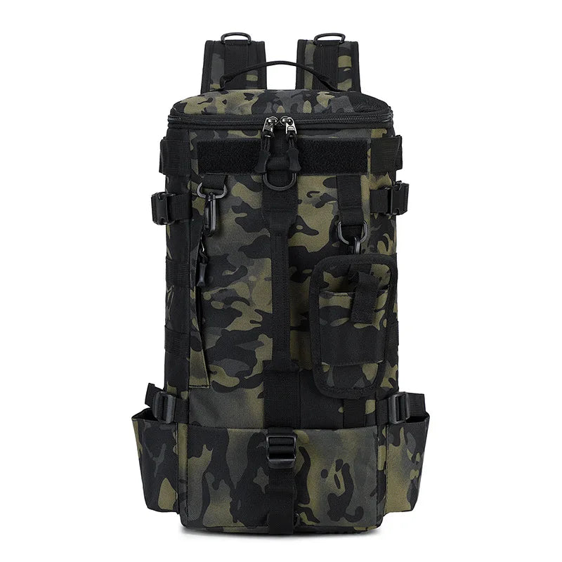 Scione Tactical Fishing Backpack With Rod Holders And Storage