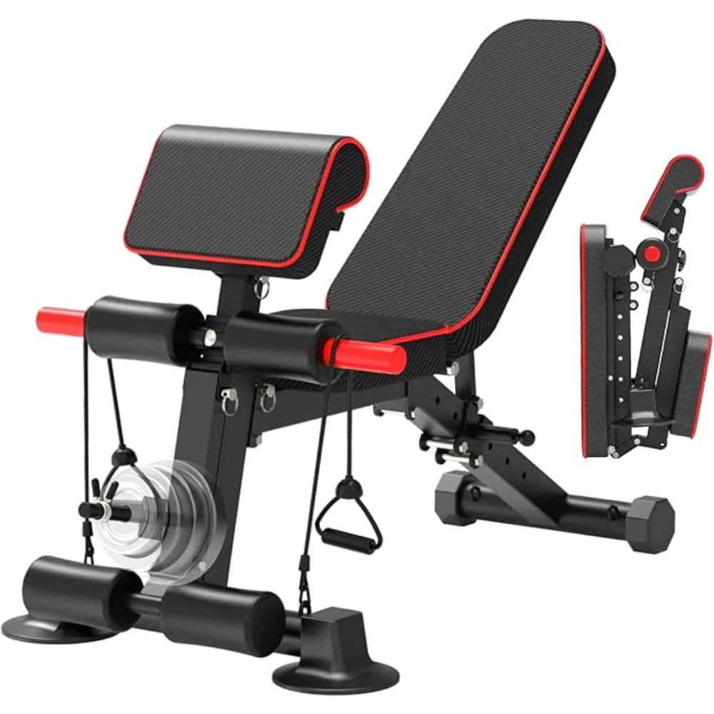 Hign-concerned Adjustable Weight Bench Foldable Incline Decline for Home Gym