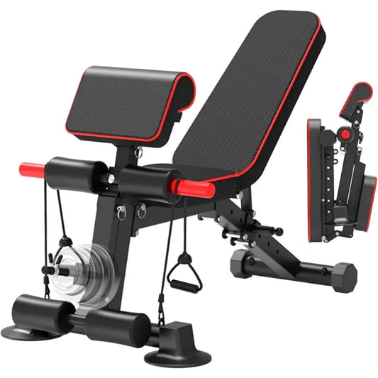 Hign-concerned Adjustable Weight Bench Foldable Incline Decline for Home Gym