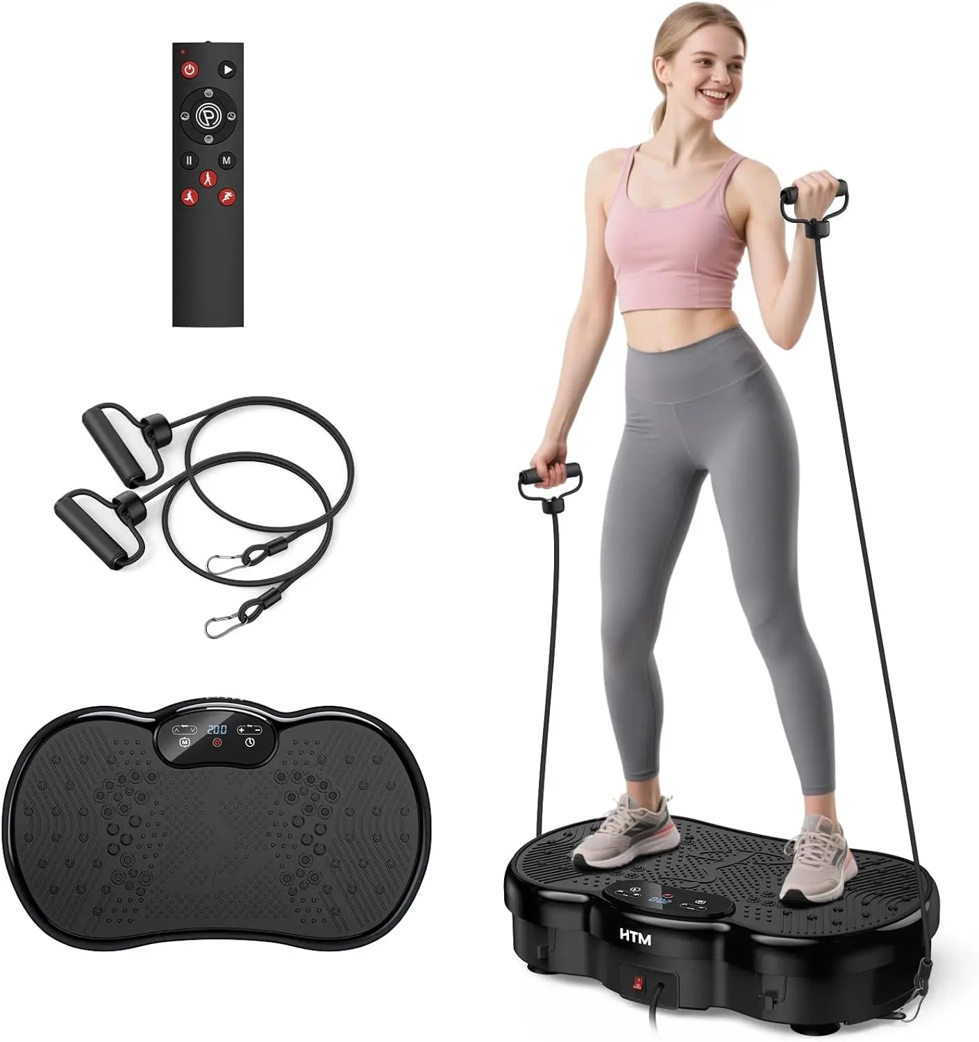 HTM Vibration Plate Exercise Machine Silent 120 Speed Levels