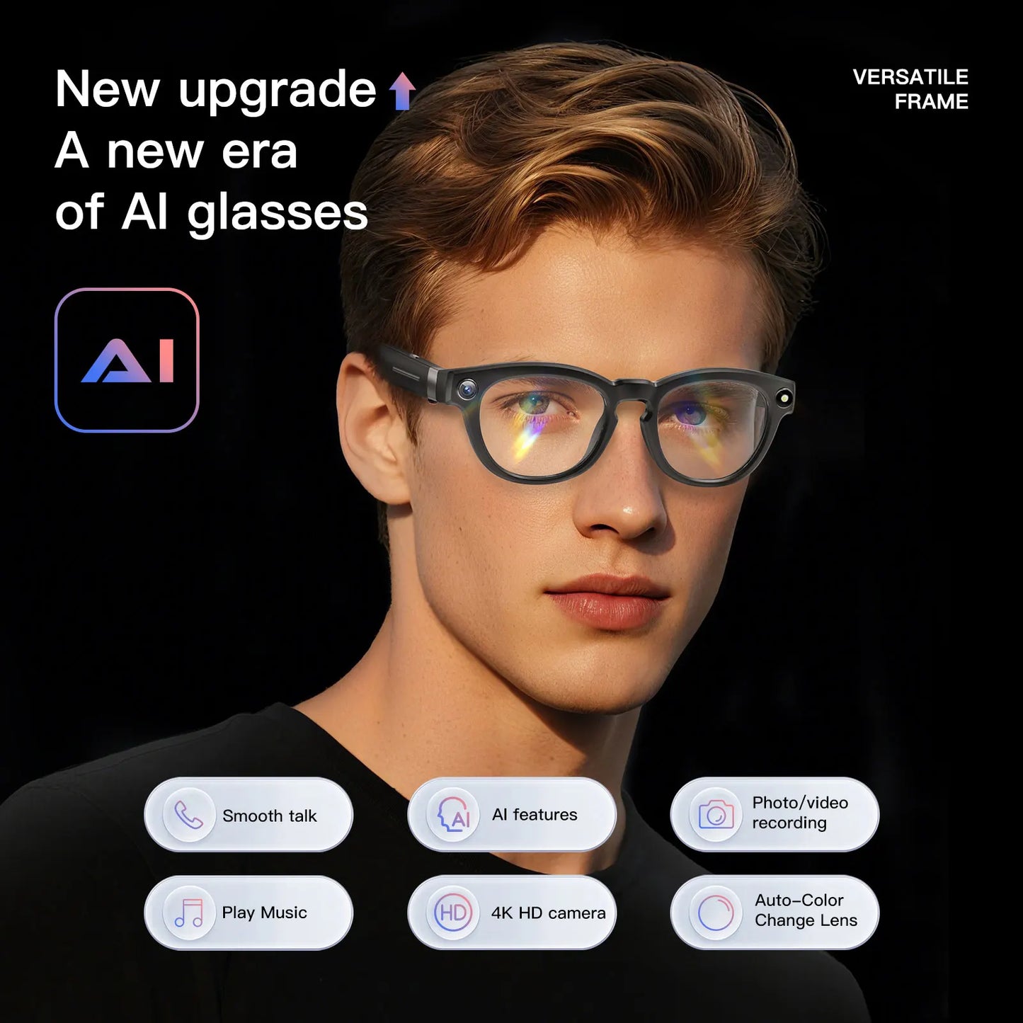 EIGIIS Pixel AI Smart Glasses With AI Camera