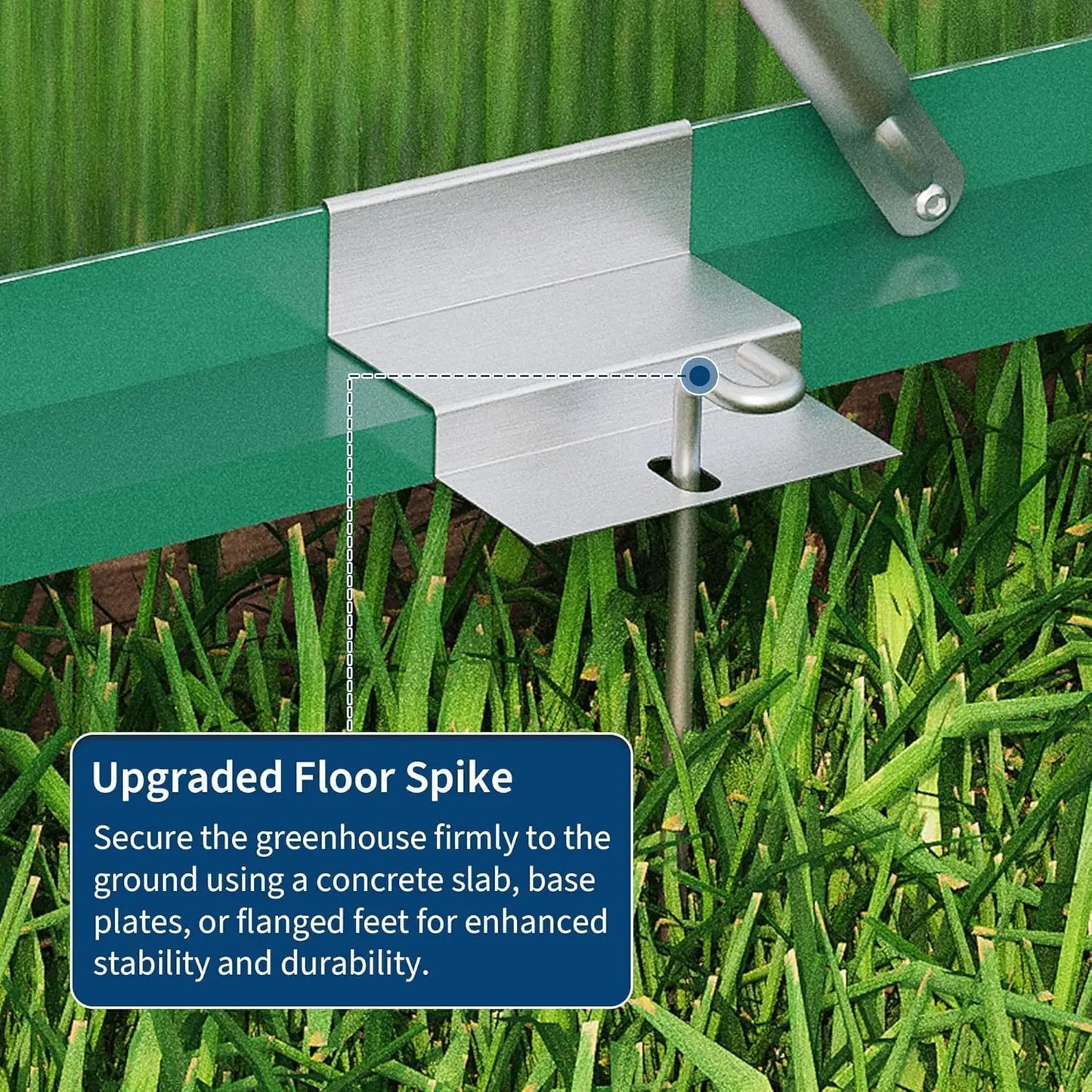 Walk-In Greenhouse Kit With Aluminum Frame And Polycarbonate Panels