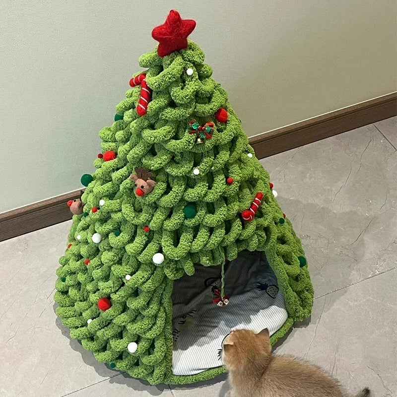 Guangdong DIY Christmas Cat Nest Kit For Handmade Cathouse