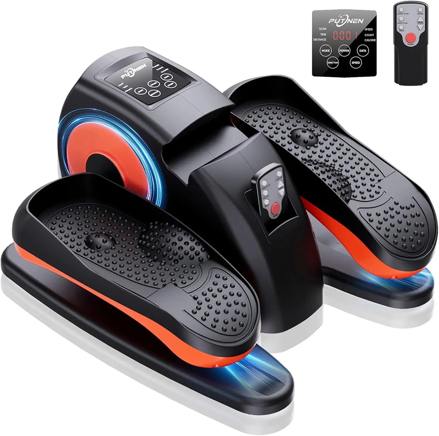 Under the table elliptical machine, 12 adjustable, quiet portable elliptical machines with remote control pedal exercise