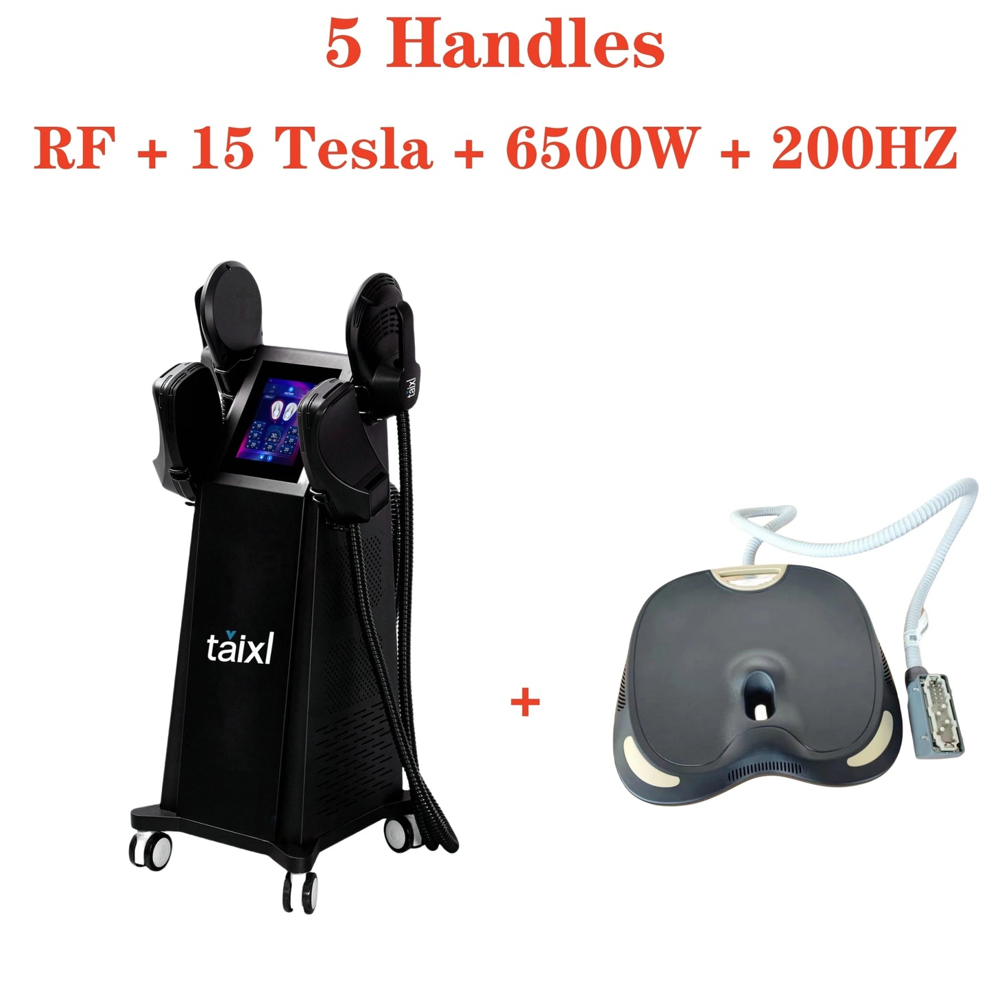 Professional EMS Body Sculpt Machine Fat Burner Body Slimming Muscle Stimulation Therapy with 4 Handles