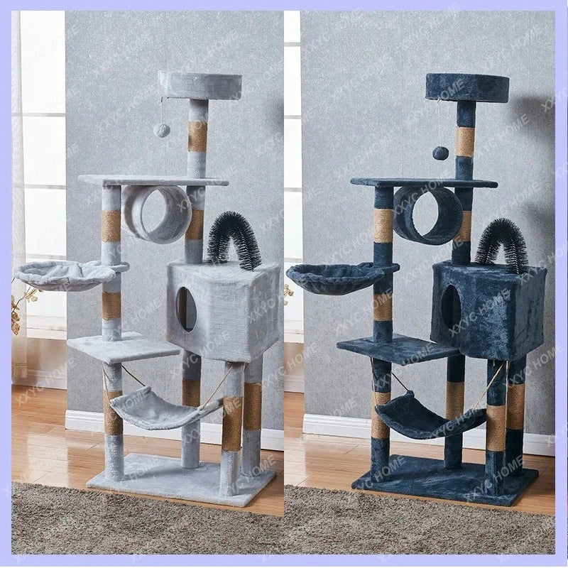 Large Cat Tree Tower With Hammocks And Scratch Pad Deluxe