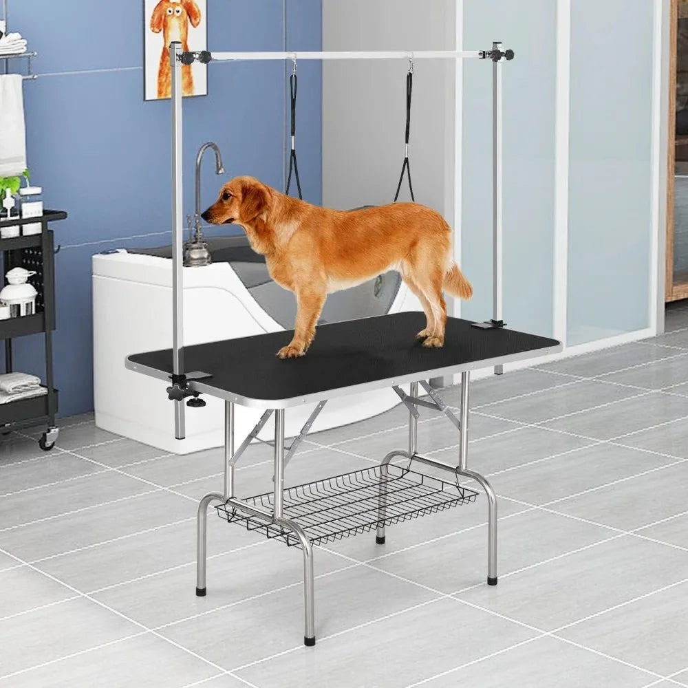 Foldable Dog Grooming Table With Arm Noose 330 Lbs