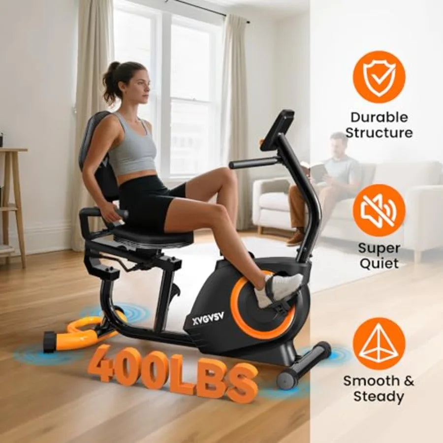 SHXI Recumbent Exercise Bike With 16-Level Resistance