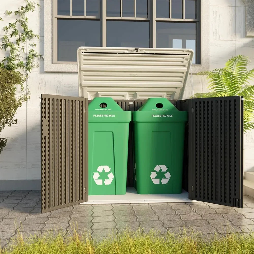 Large Outdoor Storage Shed Weather Resistant Resin 48 Cu Ft