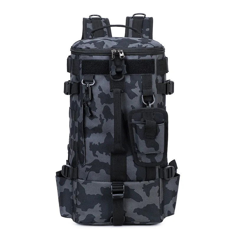 Scione Tactical Fishing Backpack With Rod Holders And Storage