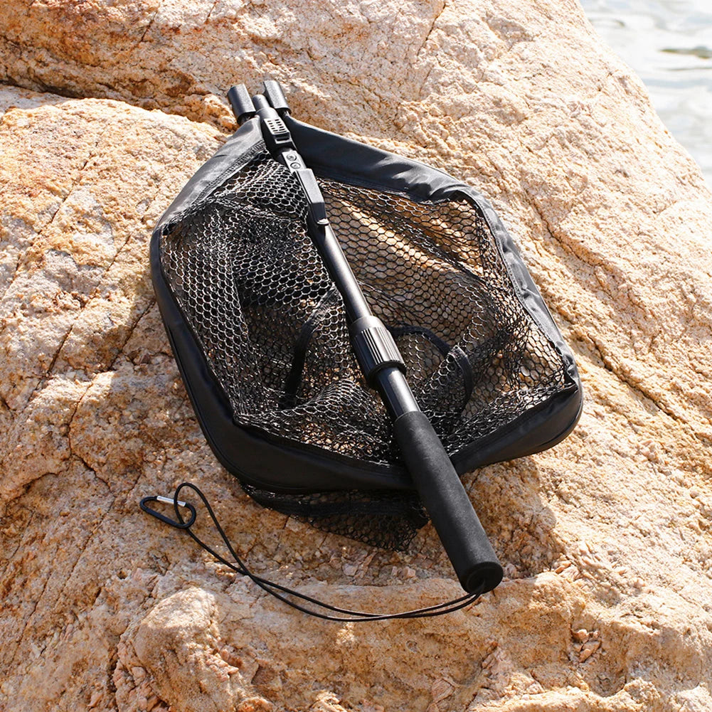 Floating Folding Trout Fishing Landing Net With EVA Handle