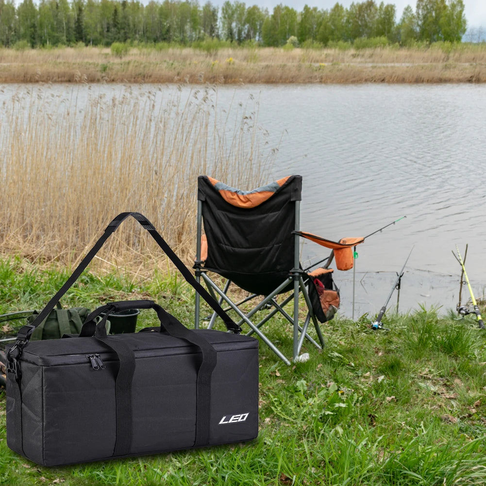 Alloet Fishing Gear Storage Bag Portable Ice Fishing Organizer