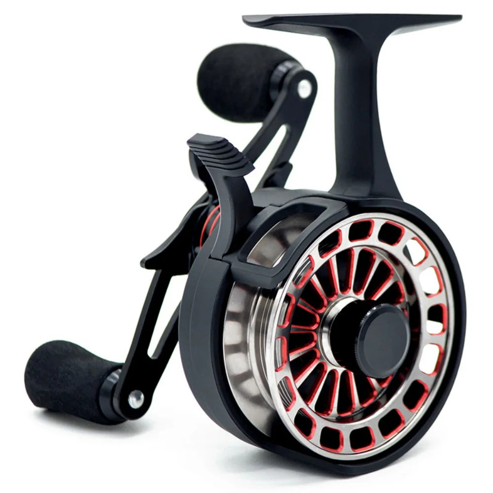 CAMEKOON Metal Ice Fishing Reel With Four Bearings Magnetic Drag
