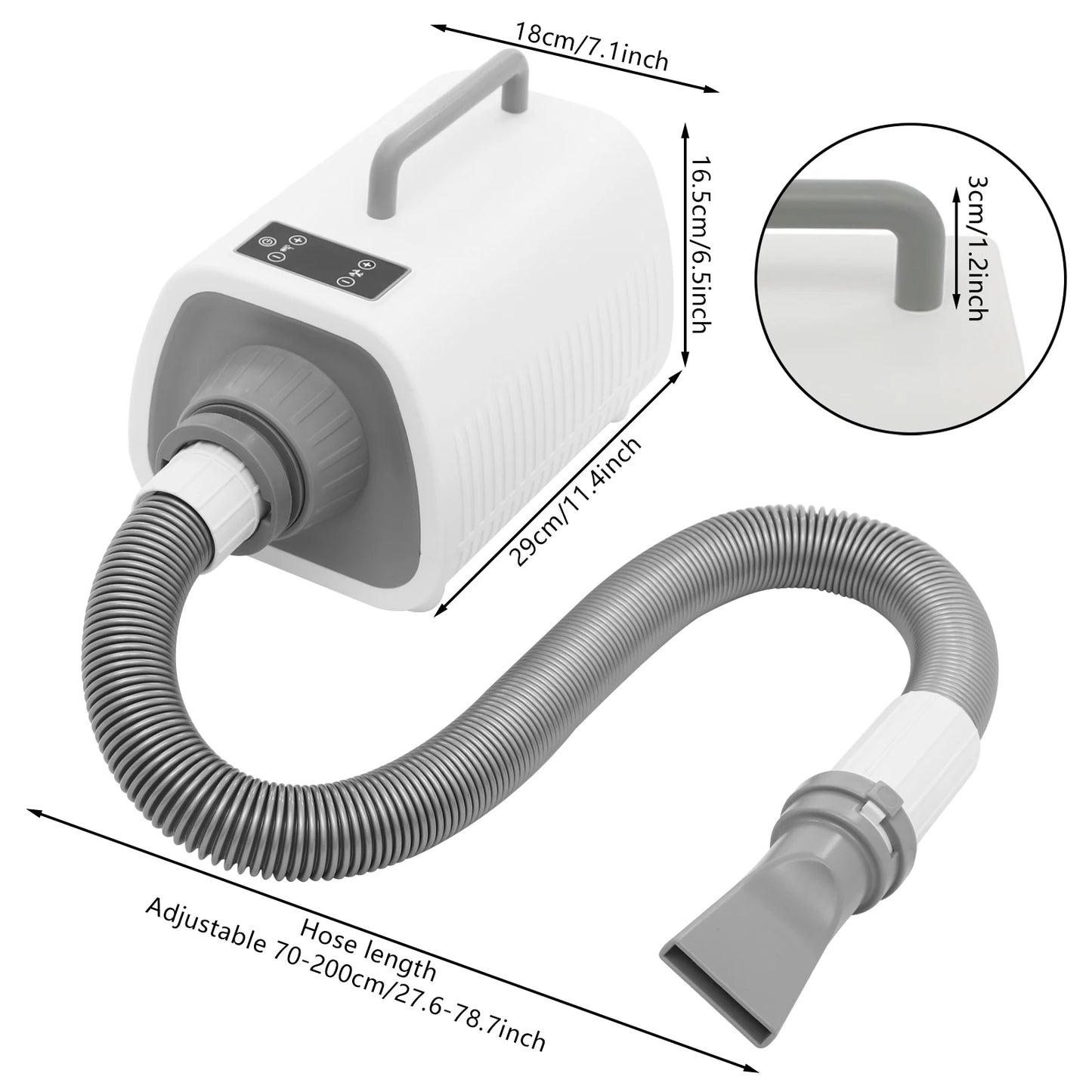 Pet Hair Dryer High Power Dog Grooming Blow Dryer Portable Pet Grooming Dryer Quick Blowing