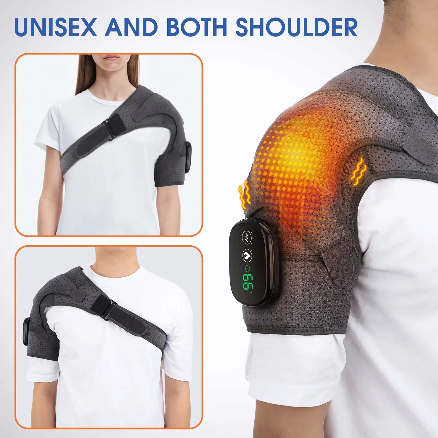 Hailicare Electric Heating Shoulder Massager Belt With Advanced Temperature Control