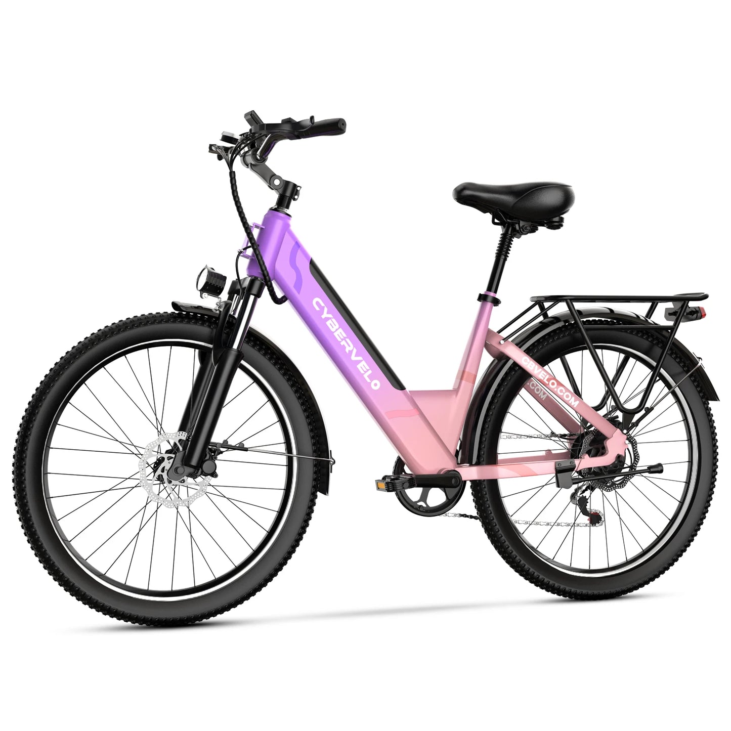 CYBERVELO EK2 Electric Bike For Adults With 7-Speed Brushless Motor 1000 Peak Power Removable Battery