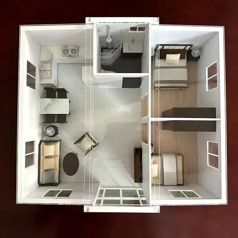 Luxury Expandable Tiny Home Prefab Container House 2 Bedroom