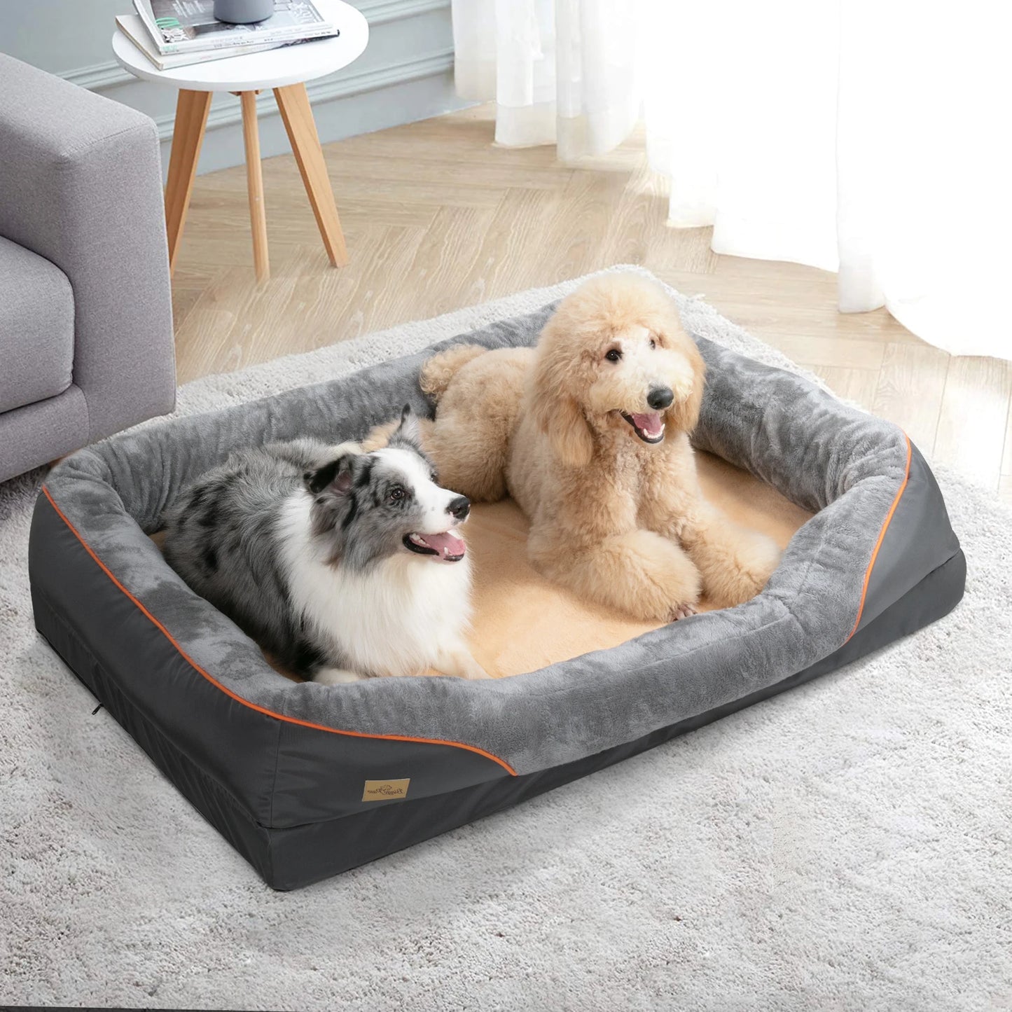Large Hypoallergenic Dog Bed With Warm Fleece Waterproof