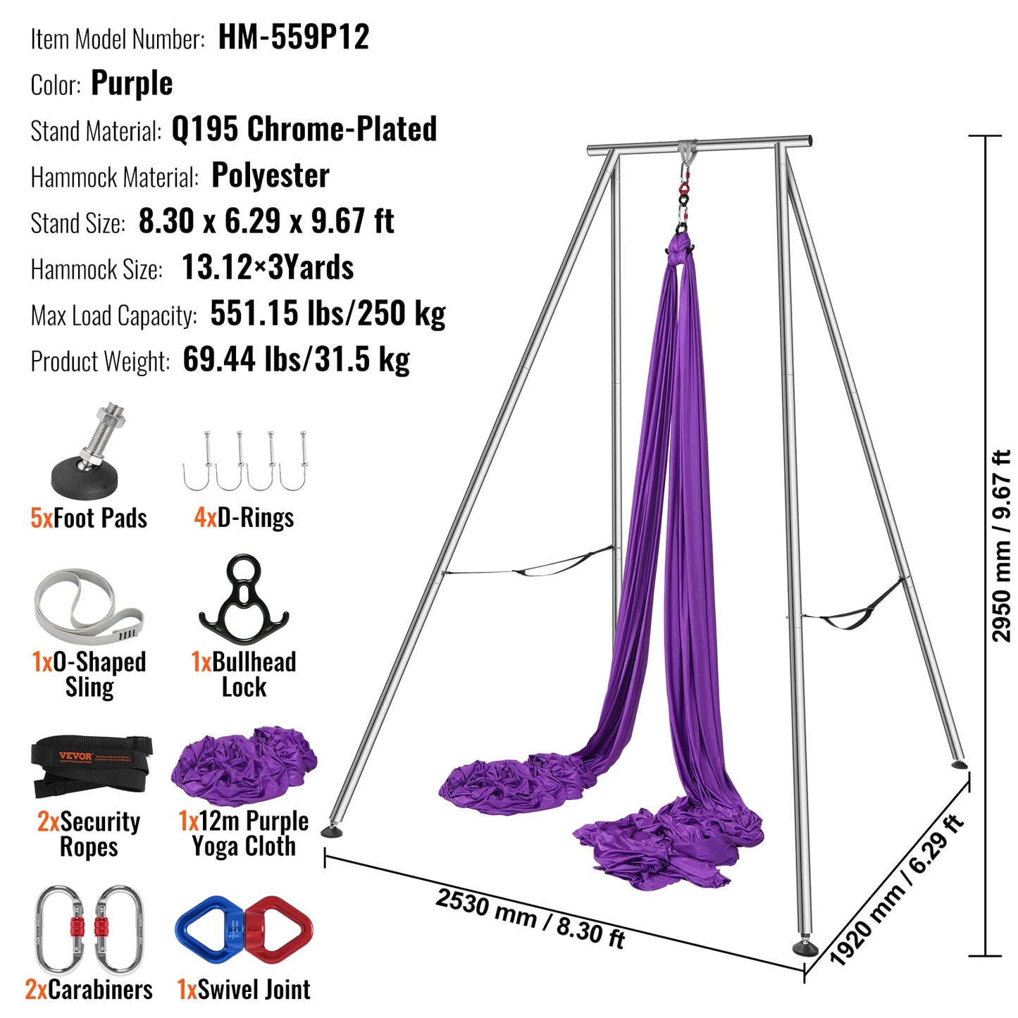 SucceBuy Aerial Yoga Frame and Hammock Stand Rig Pro